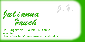 julianna hauch business card